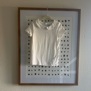 OshKosh B'gosh White Scalloped Collar Top